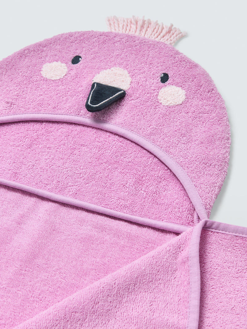 John Lewis flamingo hooded towel 100% cotton (British brand)