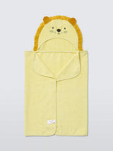 John Lewis John Lewis Eden Safari Bold Lion Baby Hooded Towel, Yellow- Buy online at McGrocer