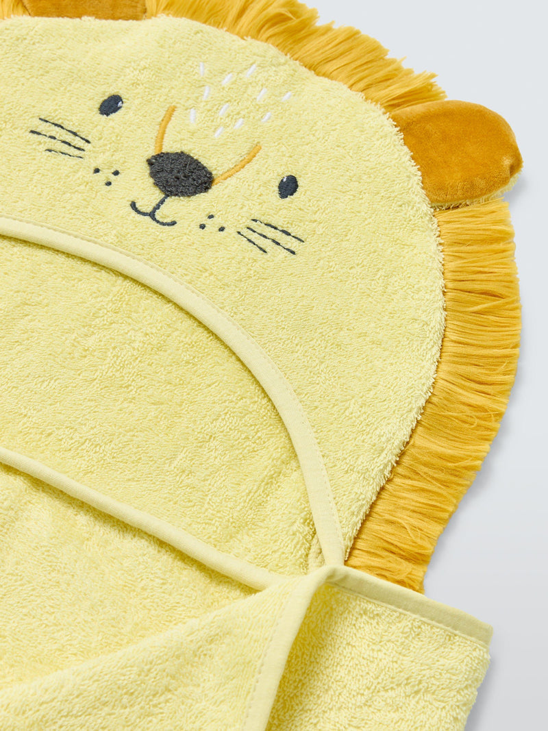 John Lewis lion hooded towel yellow 95x60cm, UK version