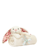 John Lewis Jellycat Blossom Bunny Blankie Cream Large Soft Blanket- Buy online at McGrocer