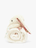 Jellycat Blossom Bunny Blankie cream comfort blanket (British brand)