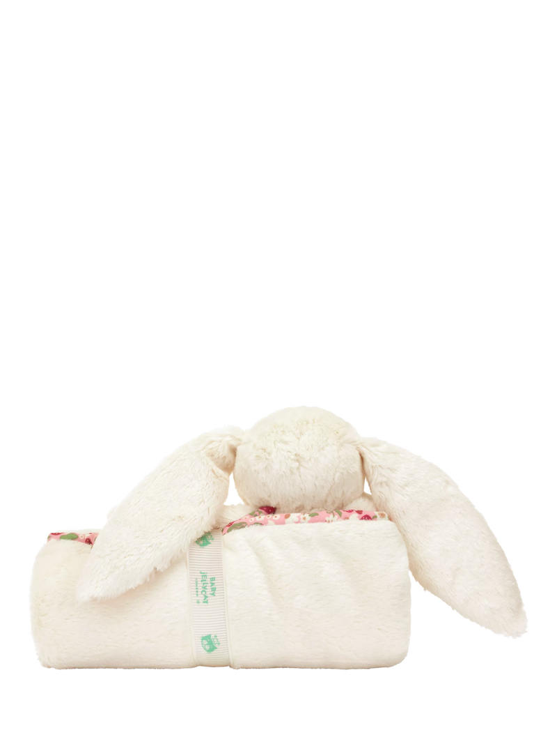 Jellycat Blossom Bunny Blankie cream comfort blanket (British brand)