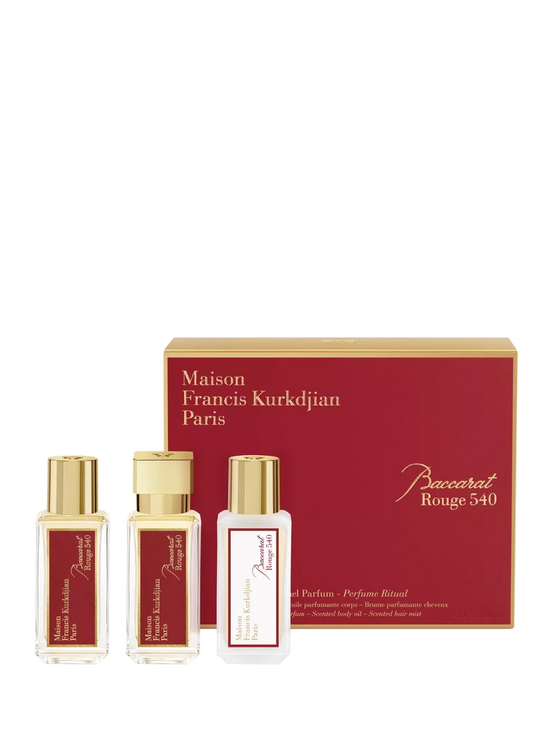 Maison Francis Kurkdjian Baccarat Rouge 540 fragrance gift set 3x35ml - British product