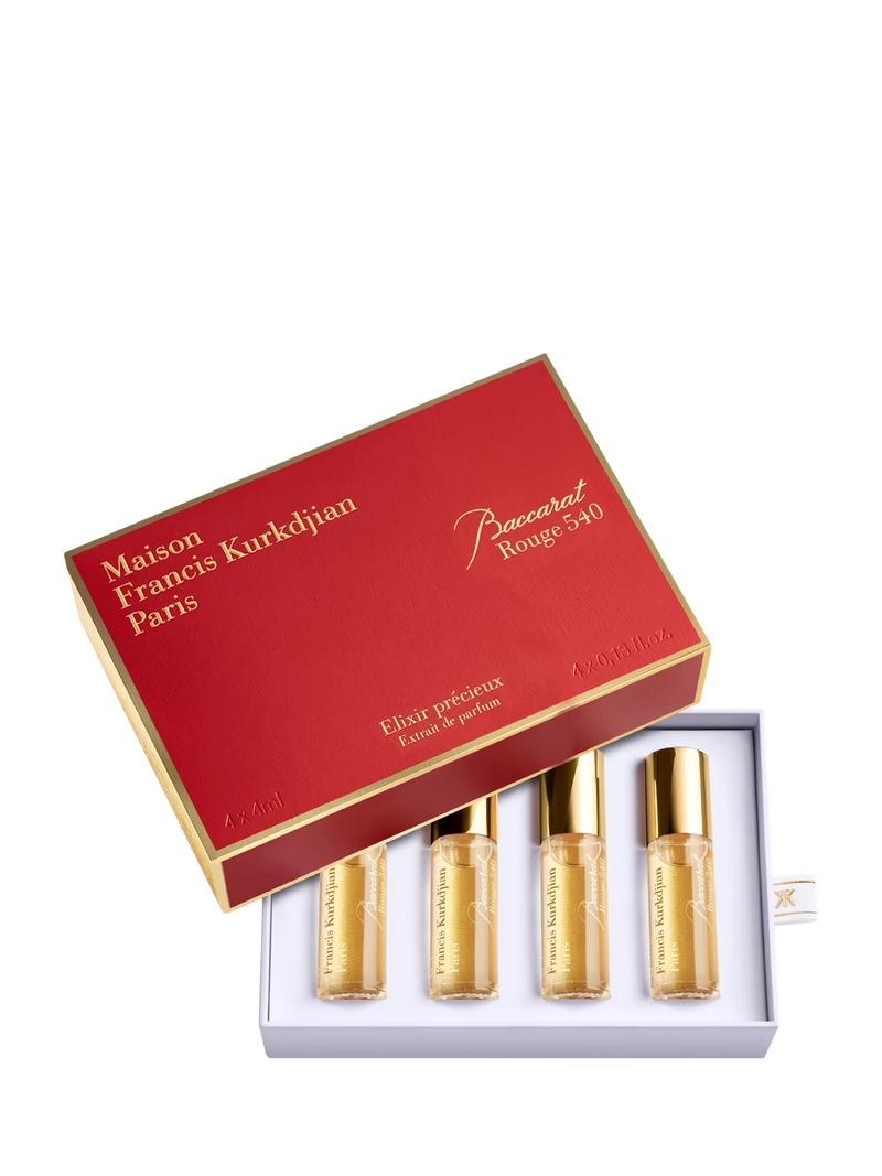 Maison Francis Kurkdjian Baccarat Rouge 540 fragrance gift set 4x4ml, imported from the UK