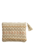 The Small Home woven organic cotton clutch multi - British product