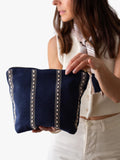 The Small Home blue pinstripe wash bag - British product