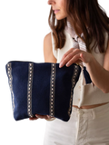 The Small Home blue pinstripe wash bag - British product