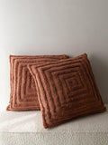 The Small Home tufted spiral cushion mocha 50cm, UK version