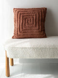 The Small Home tufted spiral cushion mocha 50cm, UK version
