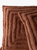 The Small Home tufted spiral cushion mocha 50cm, UK version