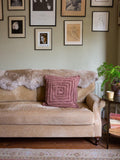 The Small Home tufted spiral cushion mocha 50cm, UK version