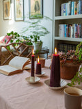 The Small Home dinner candle gift set with ceramic holder - British product