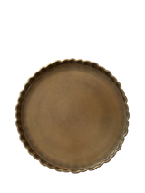 John Lewis The Small Home Fluted Tray Brass Decorative Tray 11cm- Buy online at McGrocer