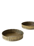 The Small Home fluted brass tray 11cm, UK version