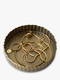 The Small Home fluted brass tray 11cm, UK version