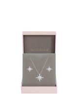 John Lewis Jon Richard Pave Star Box Set Silver Jewellery Set- Buy online at McGrocer