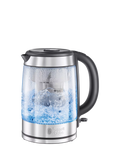 Russell Hobbs Glass Kettle Silver 1L, imported from the UK