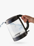 Russell Hobbs glass electric kettle 1.7L black, UK version