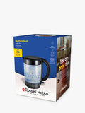 Russell Hobbs glass electric kettle 1.7L black, UK version