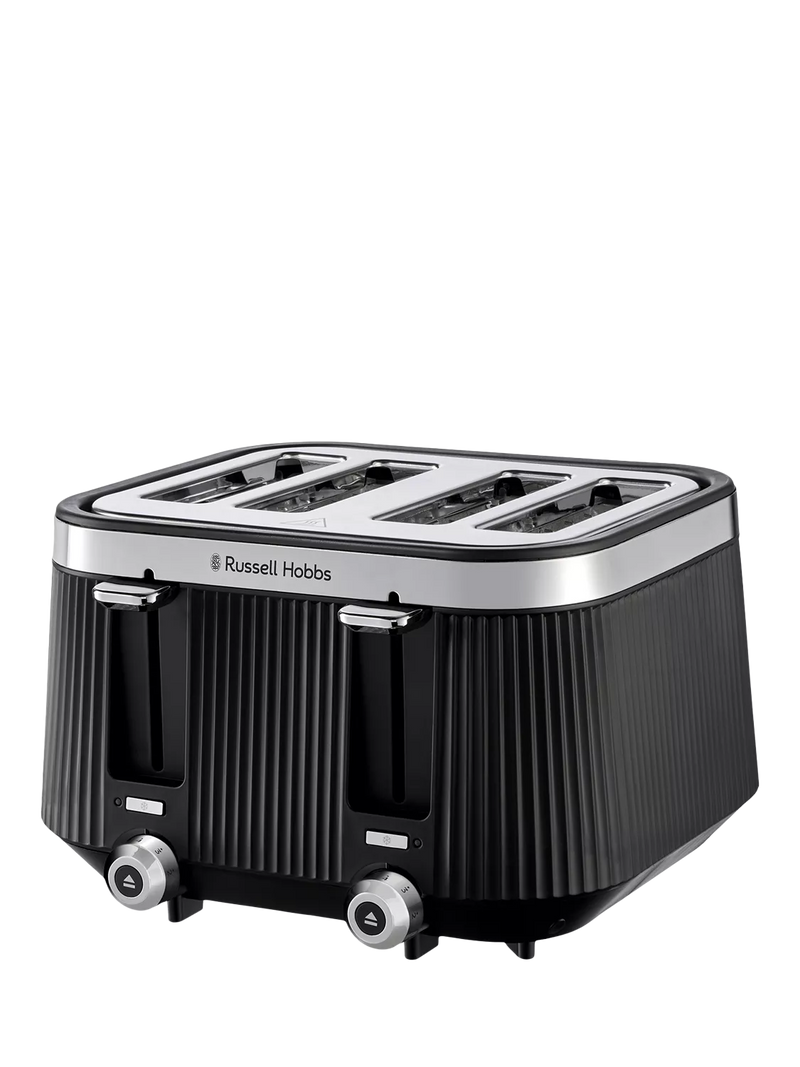 Russell Hobbs Brontë 4 slice toaster black, imported from the UK