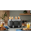 Russell Hobbs Brontë 4 slice toaster black, imported from the UK