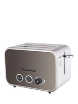 John Lewis Russell Hobbs Distinctions 2 Slice Toaster, Titanium- Buy online at McGrocer