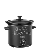 John Lewis Russell Hobbs Chalkboard Slow Cooker, Black, 3.5L- Buy online at McGrocer