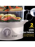 Russell Hobbs 3-tier steamer white 9L British product