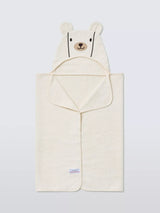 John Lewis John Lewis Daydream Bear Baby Hooded Towel White 95x60cm- Buy online at McGrocer