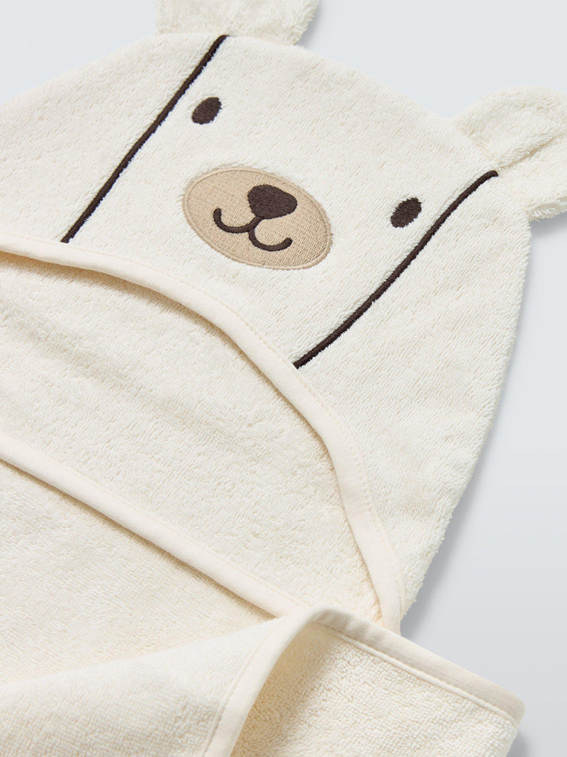 John Lewis baby hooded towel white 95x60cm, imported from the UK