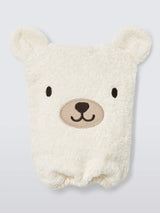 John Lewis John Lewis Daydream Bear Wash Mitt, White, 20x14cm- Buy online at McGrocer