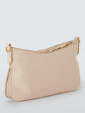 John Lewis Juno suedette crossbody bag in mushroom (British brand)