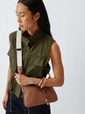John Lewis Juno faux leather crossbody bag in tan (British brand)