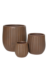 John Lewis Kaemingk Annecy Planters Set of 3 Rust- Buy online at McGrocer