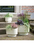 Kaemingk oval planters set of 3 in grey, UK version