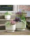 Kaemingk oval planters set of 3 in grey, UK version