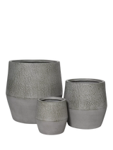 John Lewis Kaemingk Silves Outdoor Planters Set of 3 Grey- Buy online at McGrocer