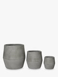 Kaemingk outdoor planters set of 3 grey, imported from the UK