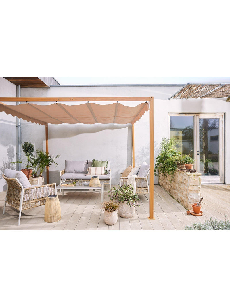 Kaemingk outdoor planters set of 3 natural - British product
