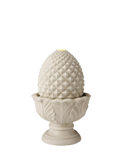 John Lewis Kaemingk Artichoke Stone Effect LED Water Feature White Natural- Buy online at McGrocer