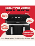 Instant Pot Vortex Dual air fryer 8L, imported from the UK