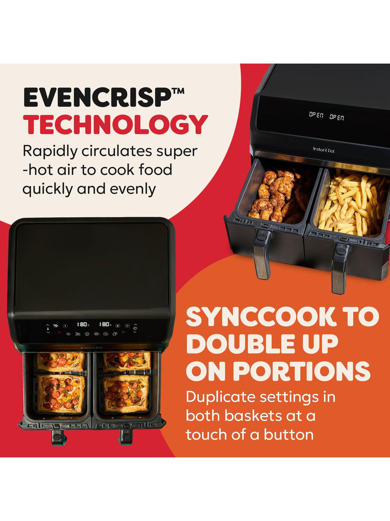Instant Pot Vortex Dual air fryer 8L, imported from the UK