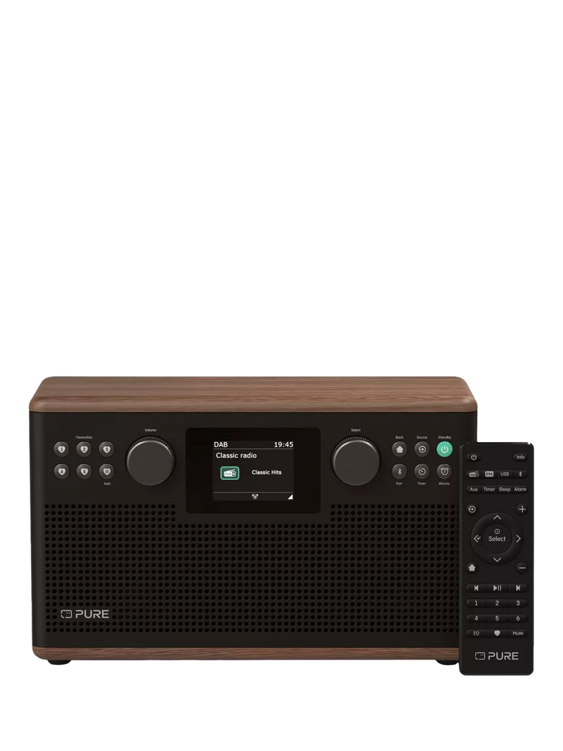 Pure Classic H6 stereo Bluetooth radio Walnut - British product