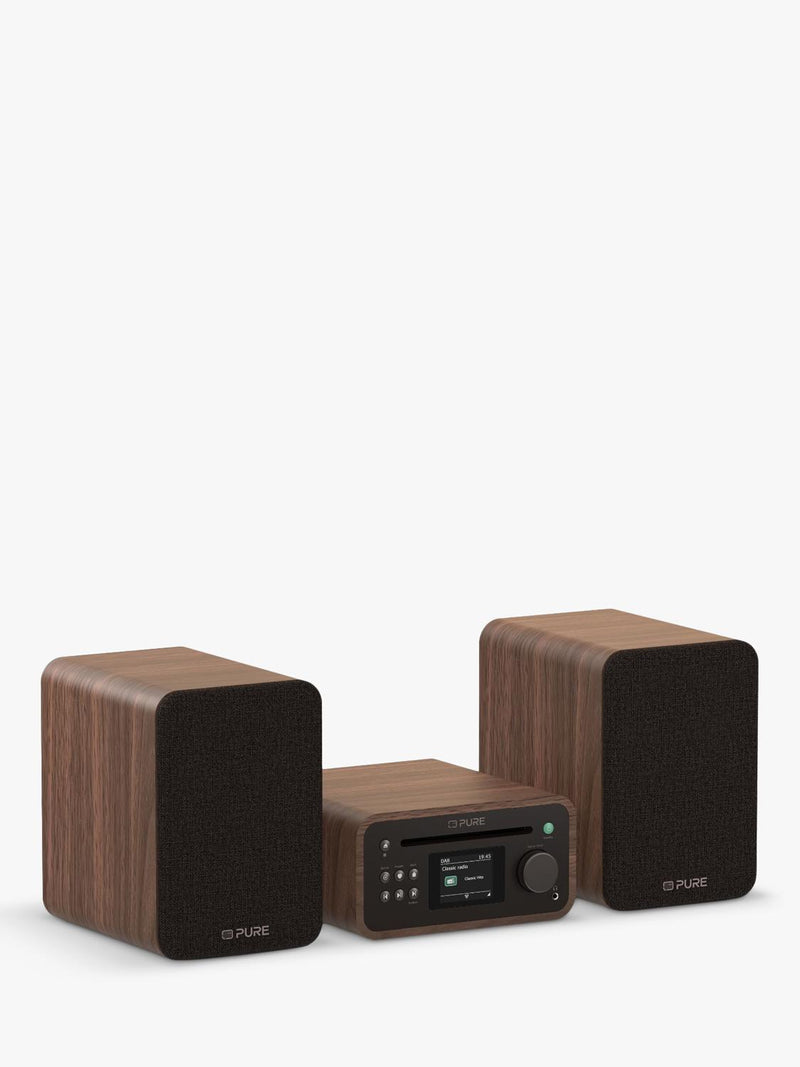 Pure Classic Stereo Mini radio in walnut - British product