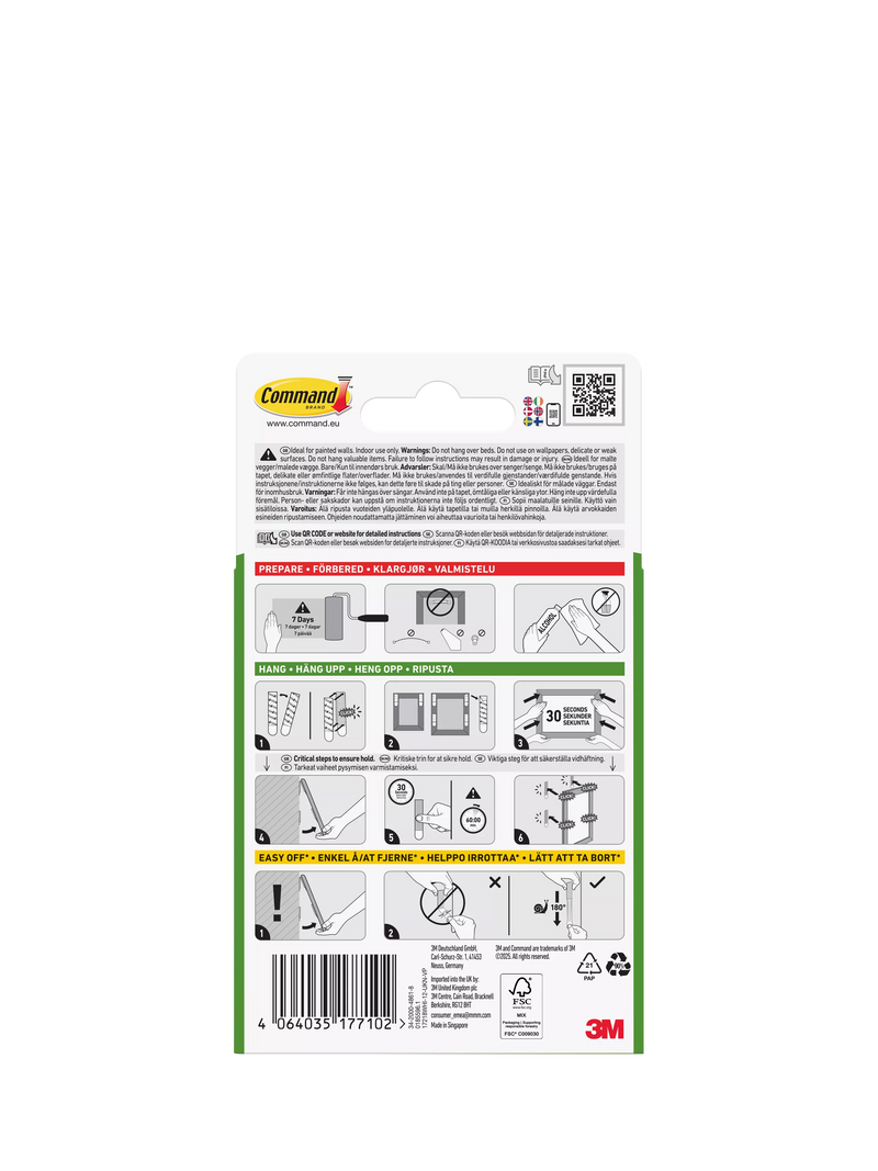 Command large picture hanging strips 7kg (British brand)