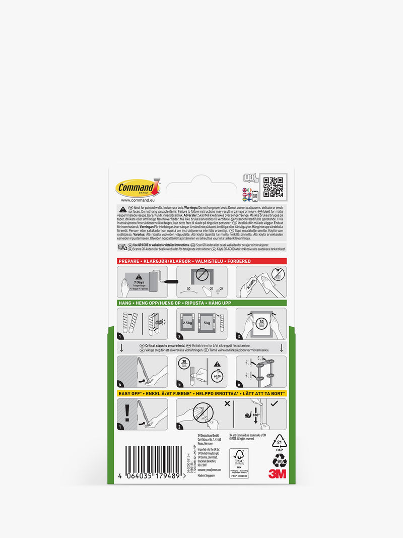 Command picture hanging strips mega pack 5kg (British brand)