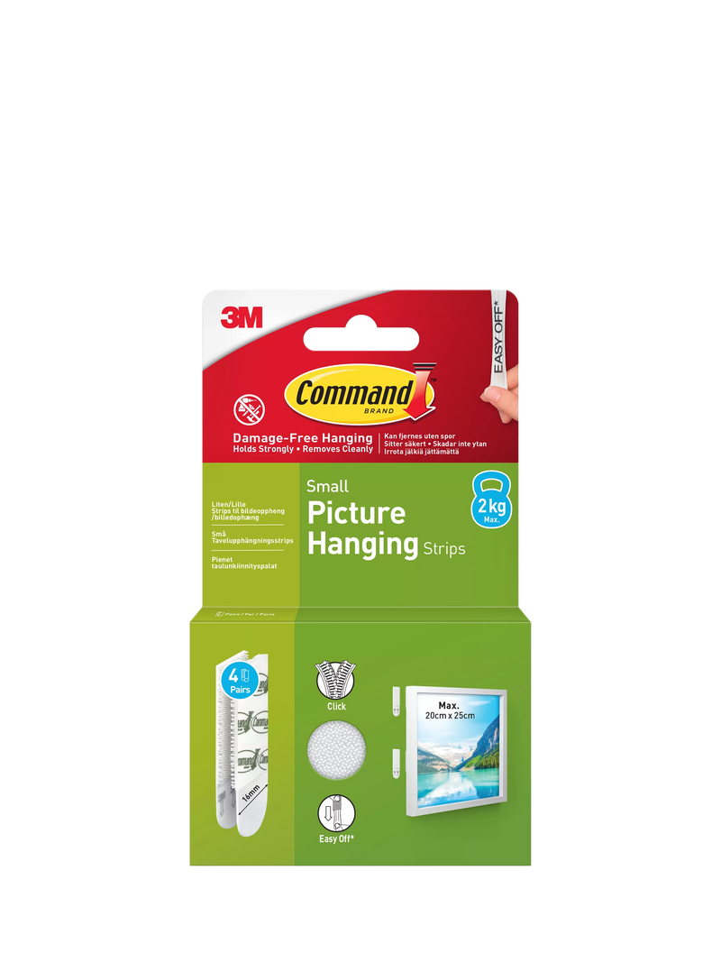 Command small picture hanging strips 2kg (British brand)