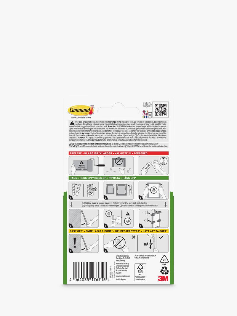 Command picture hanging strips small and medium imported from the UK