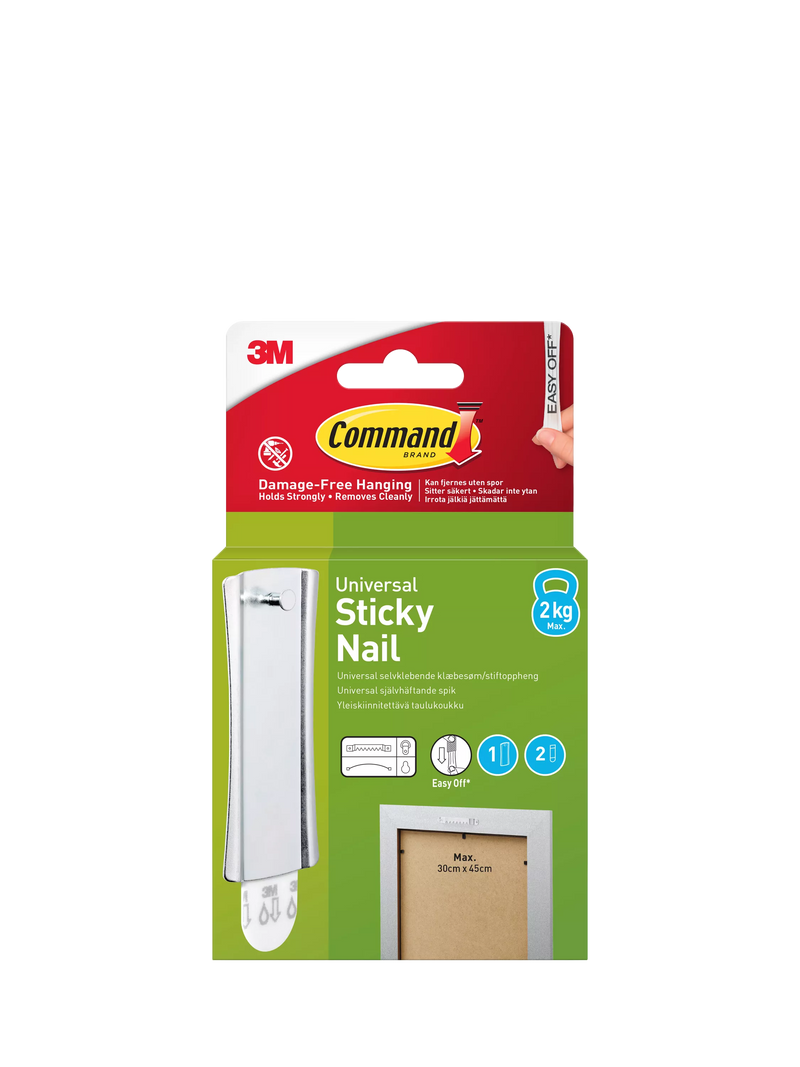 Command frame hanger universal sticky nail 2kg (British brand)