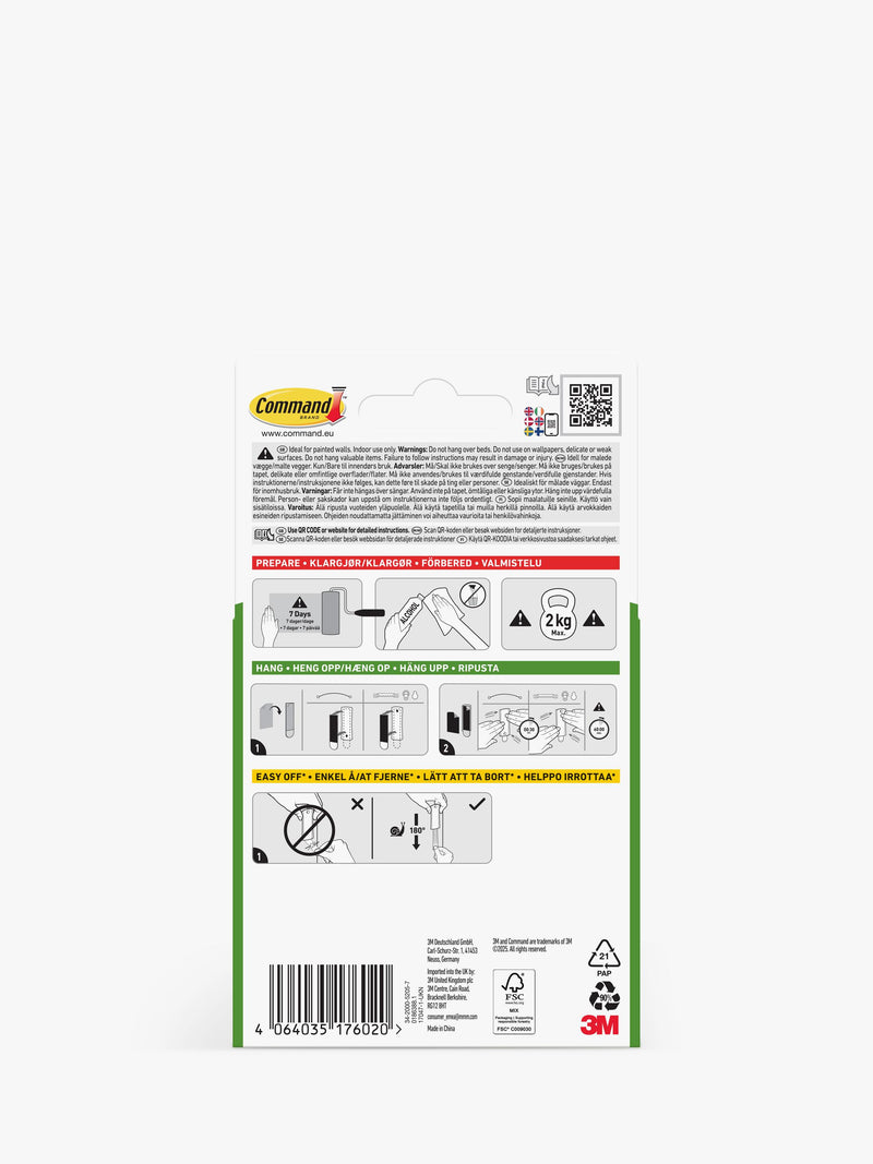 Command frame hanger universal sticky nail 2kg (British brand)